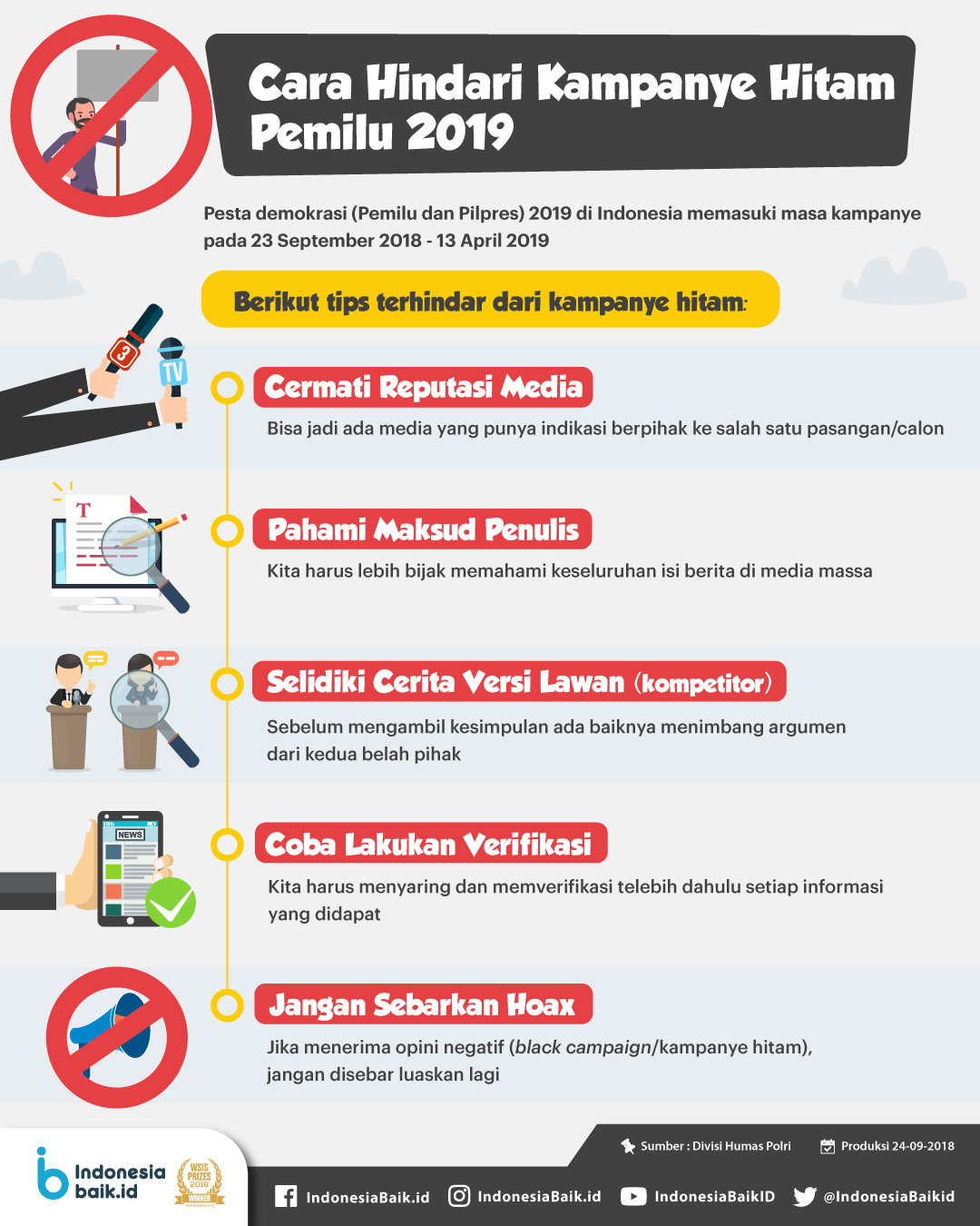 Cara Hindari Kampanye Hitam Pemilu 2019  Indonesia Baik