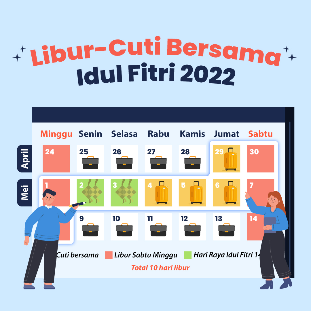 Hari Libur-Cuti Lebaran Idul Fitri 2022 | Indonesia Baik