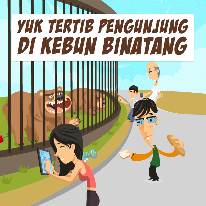 Yuk Tertib Pengunjung di Kebun Binatang