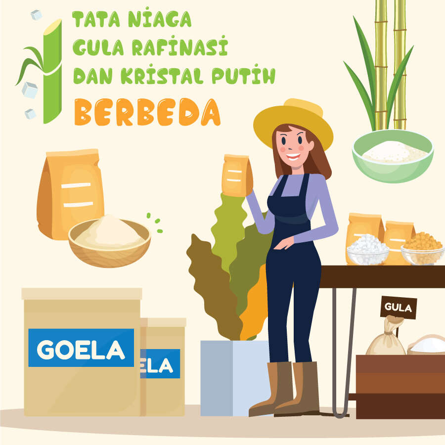 Tata Niaga Gula Kristal Rafinasi dan Gula Kristal Putih Berbeda