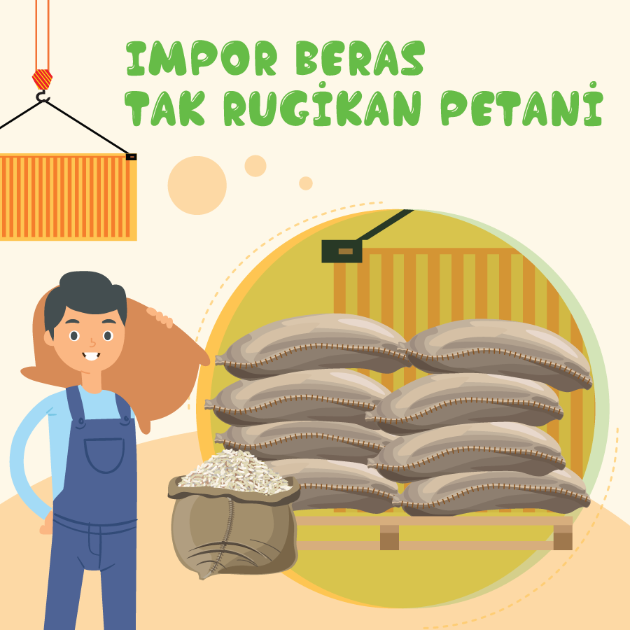 Impor Beras Tak Rugikan Petani