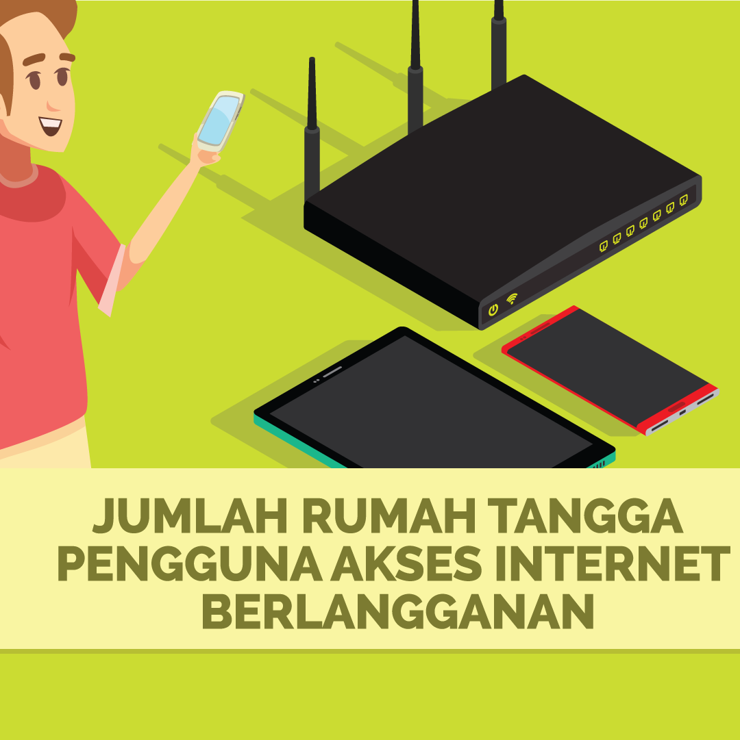 Jumlah Rumah Tangga Pengguna Akses Internet Berlangganan #13
