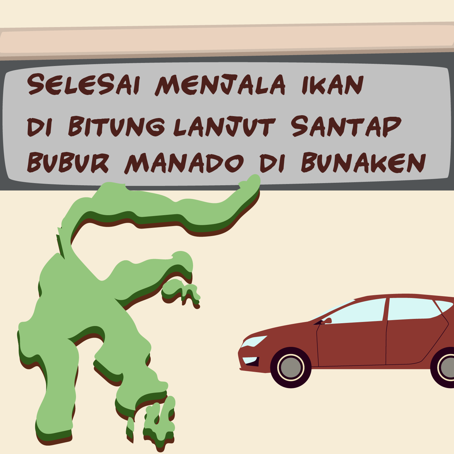 Selesai Menjala Ikan di Bitung Lanjut Santap Bubur Manado di Bunaken