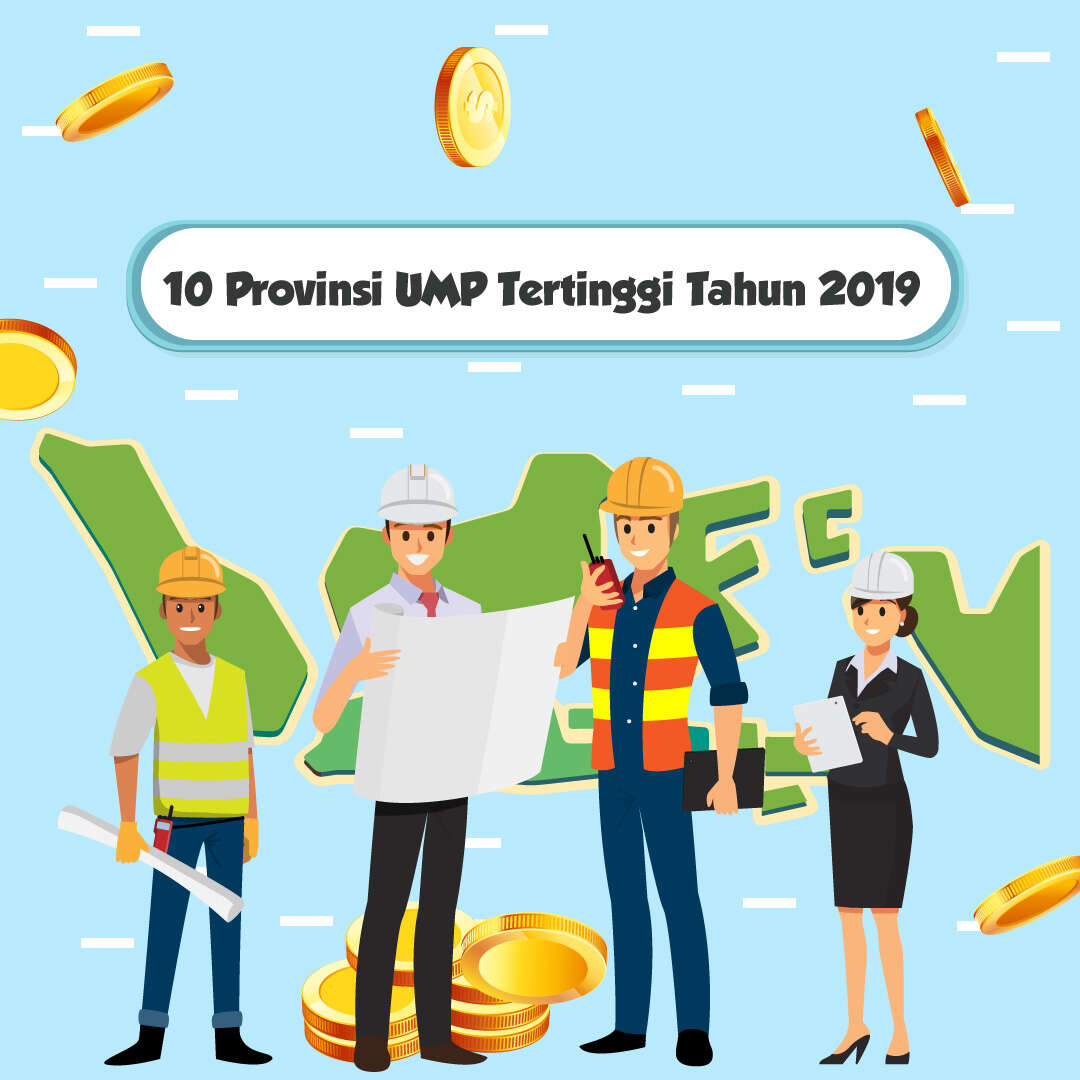 10 Provinsi UMP Tertinggi Tahun 2019