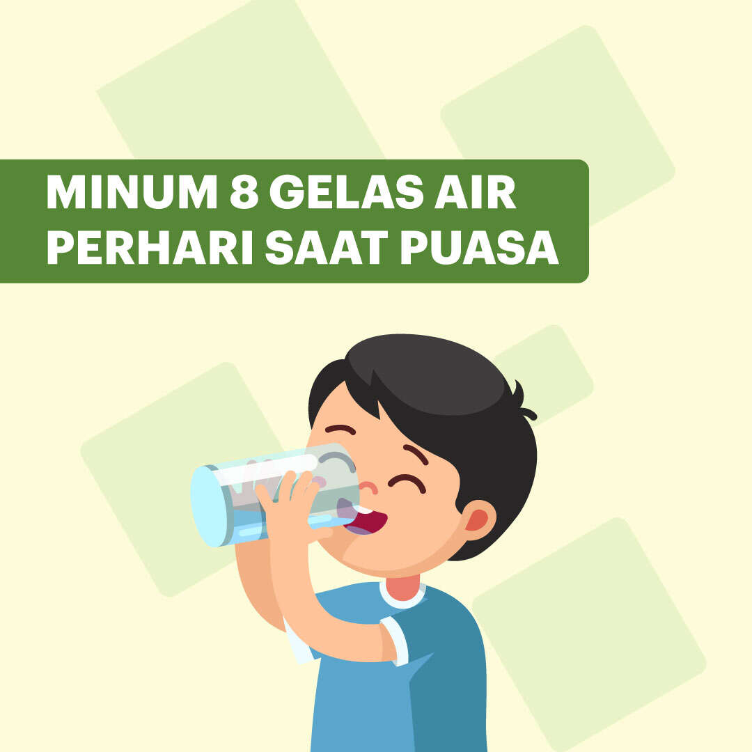 Minum 8 Gelas Air Perhari Saat Puasa
