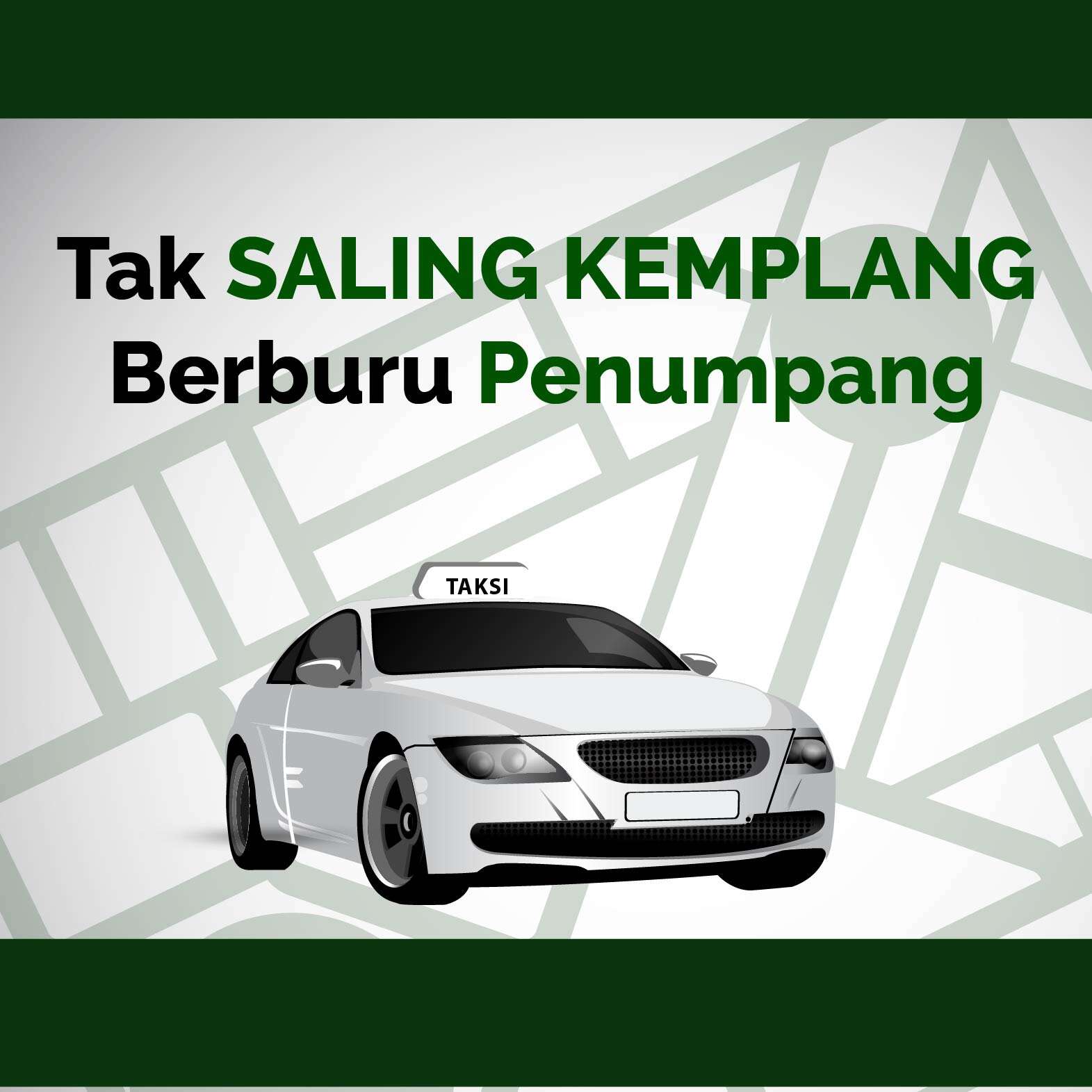 Tak Saling Kemplang Berburu Penumpang