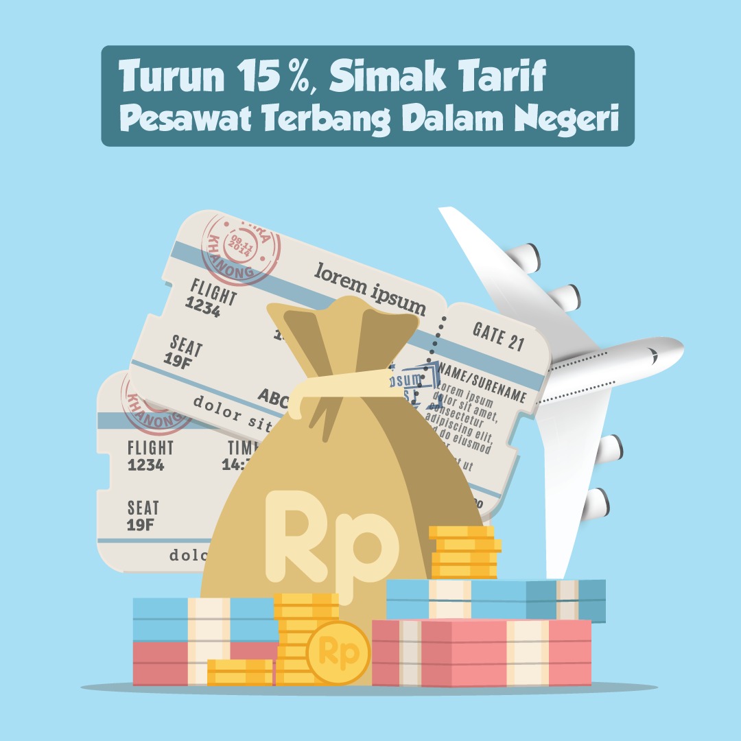 Turun 15%, Berapa Tarif Penerbangan Dalam Negeri?