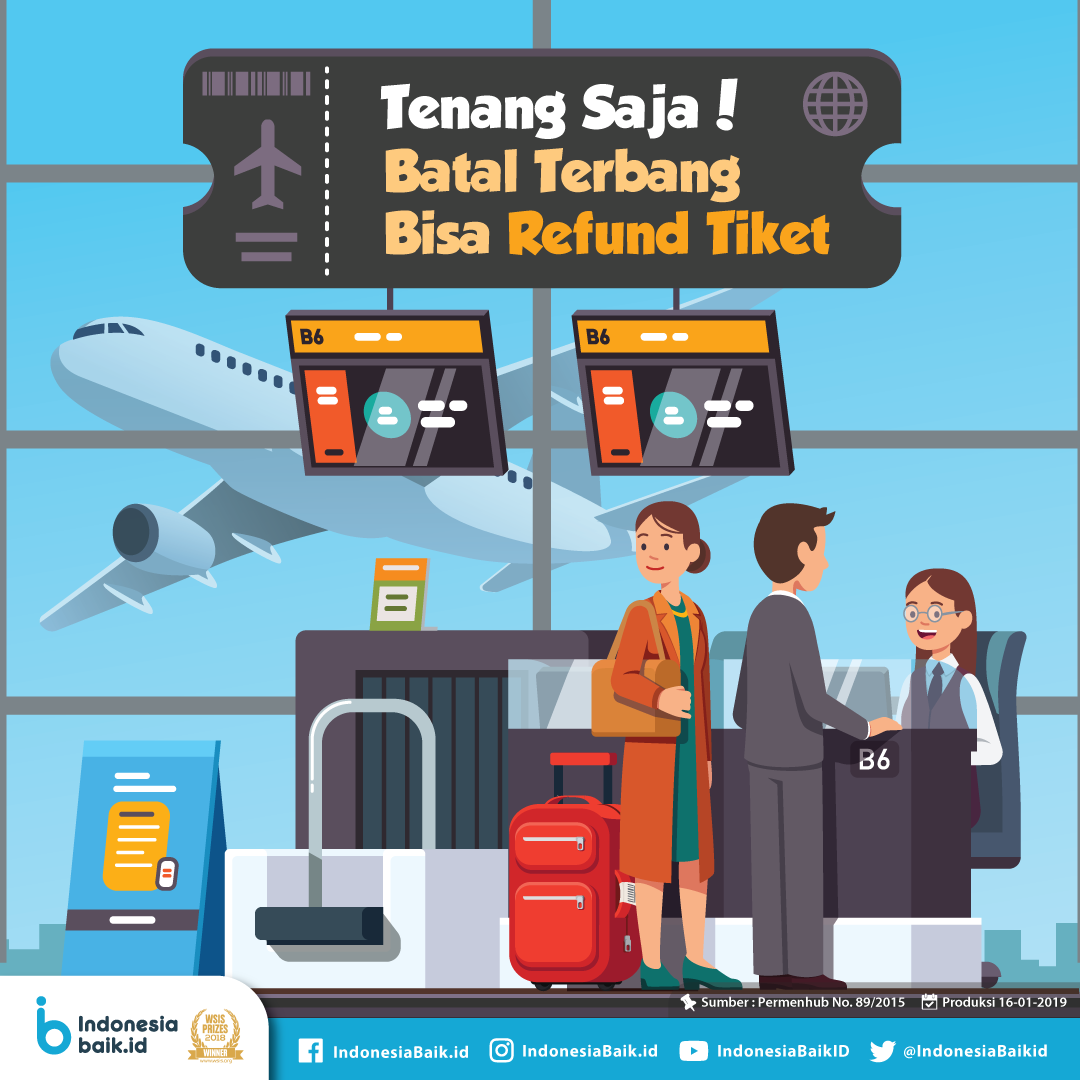 Tenang Saja, Batal Terbang Bisa Refund Tiket