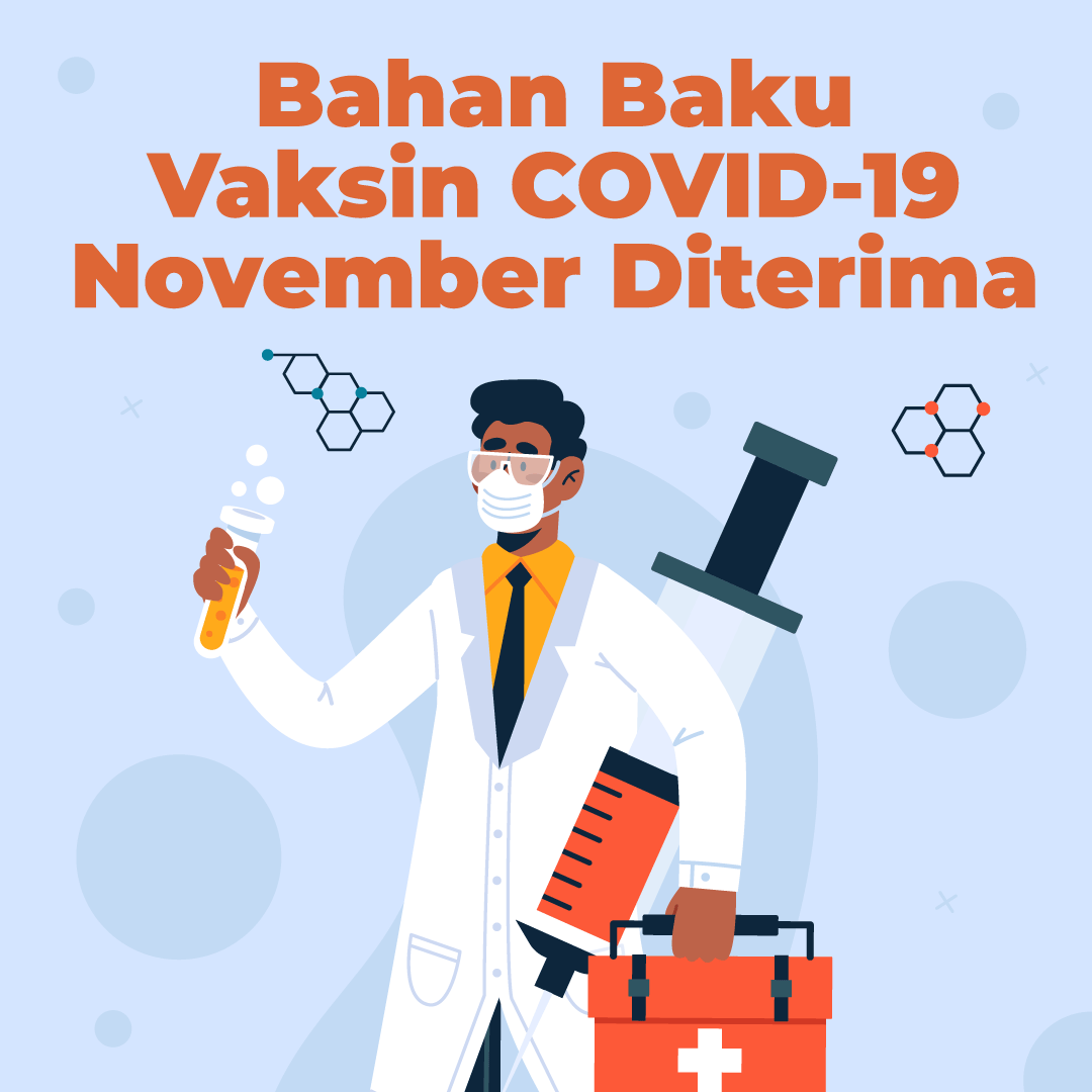 Bahan Baku Vaksin COVID-19, November Diterima