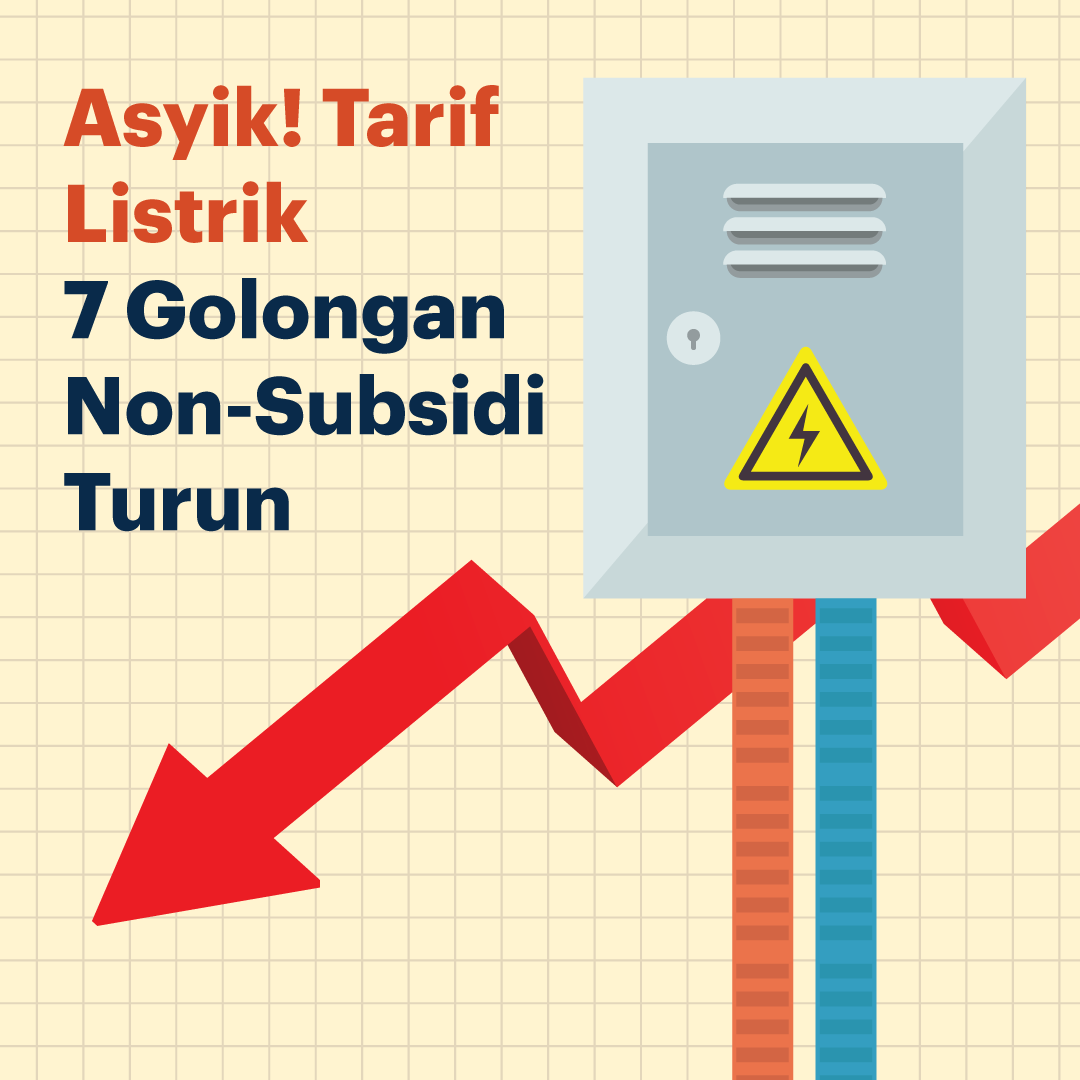 Asyik! Tarif Listrik 7 Golongan Non-Subsidi Turun