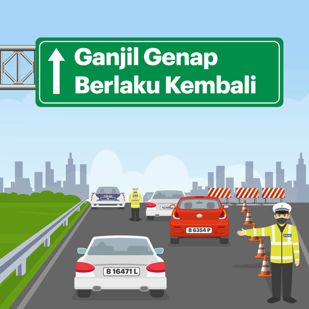 Mulai Hari Ini, Ganjil Genap Berlaku Kembali