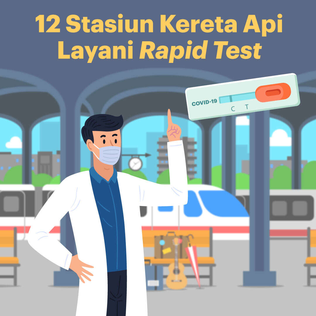 12 Stasiun Kereta Api Layani Rapid Test