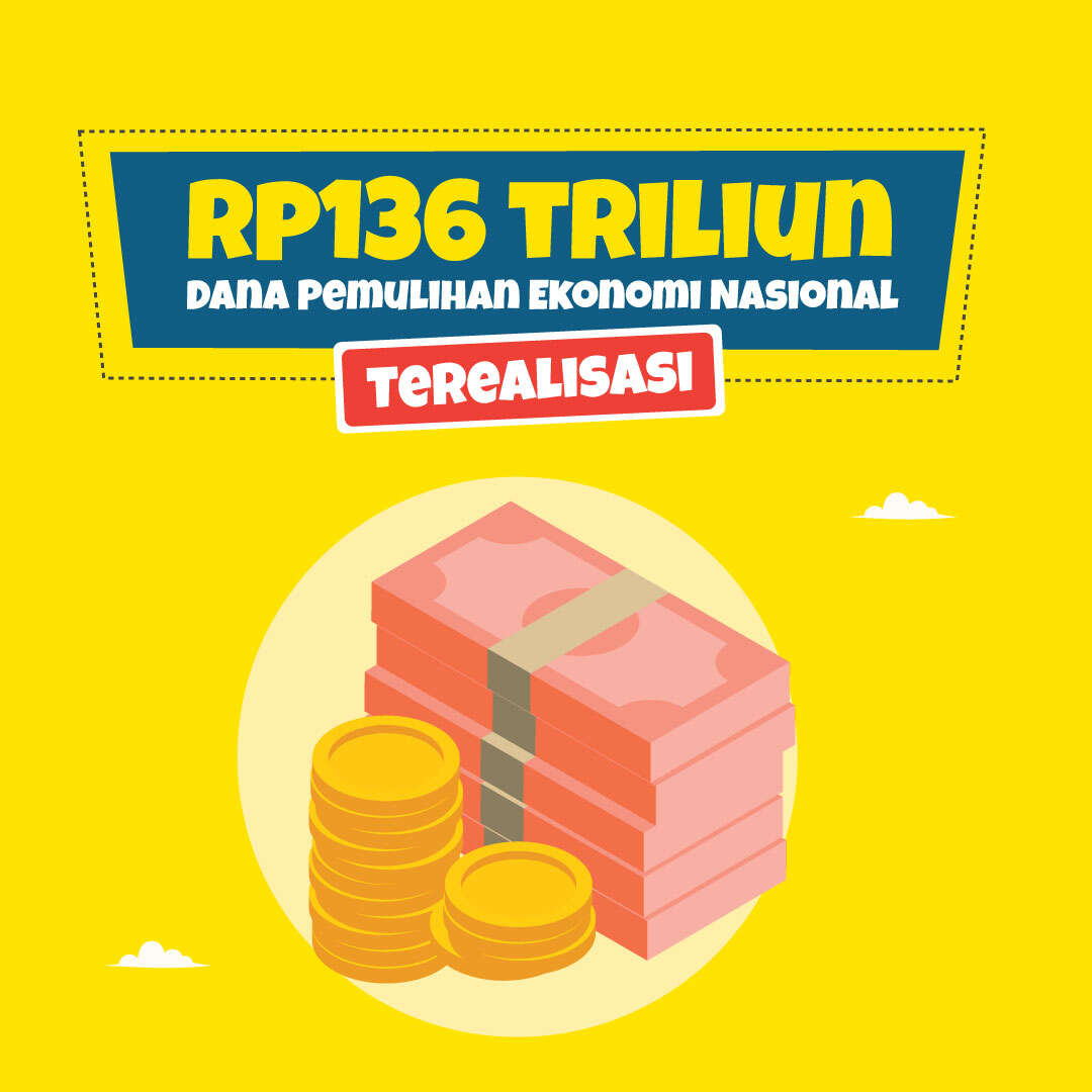 Rp136 triliun Dana Pemulihan Ekonomi Nasional Terealisasi