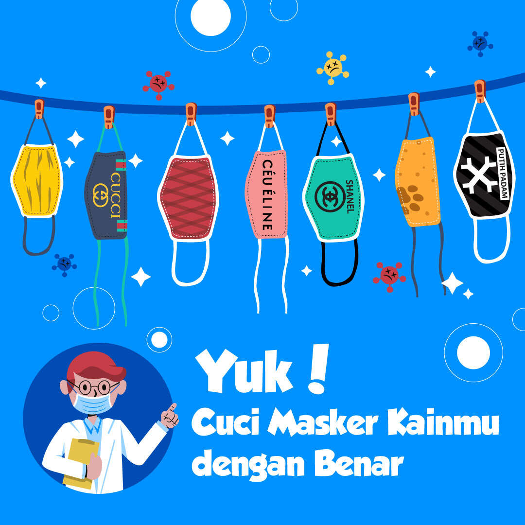 Yuk! Cuci Masker Kainmu dengan Benar