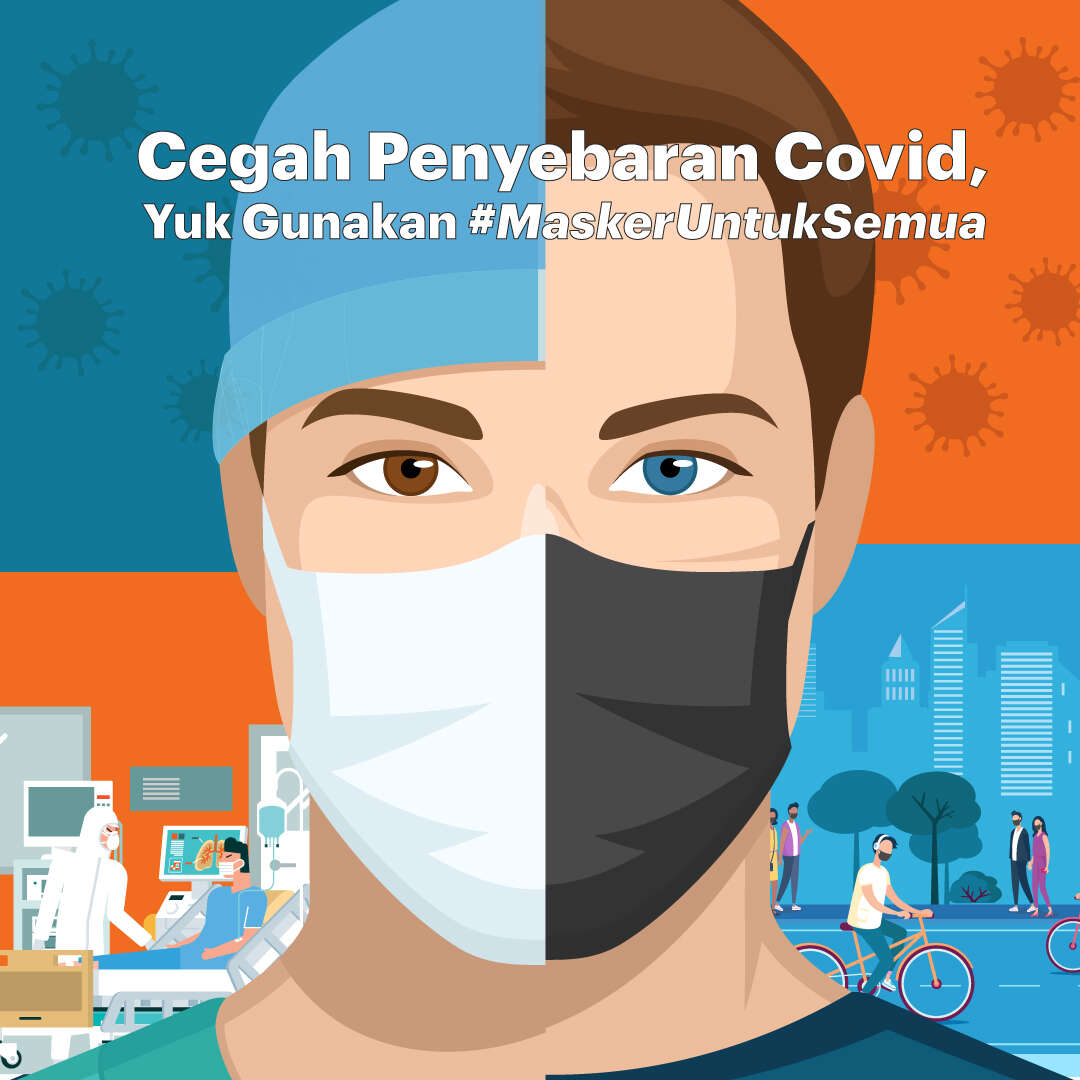 Cegah Penyebaran Covid, Yuk Gunakan #MaskerUntukSemua