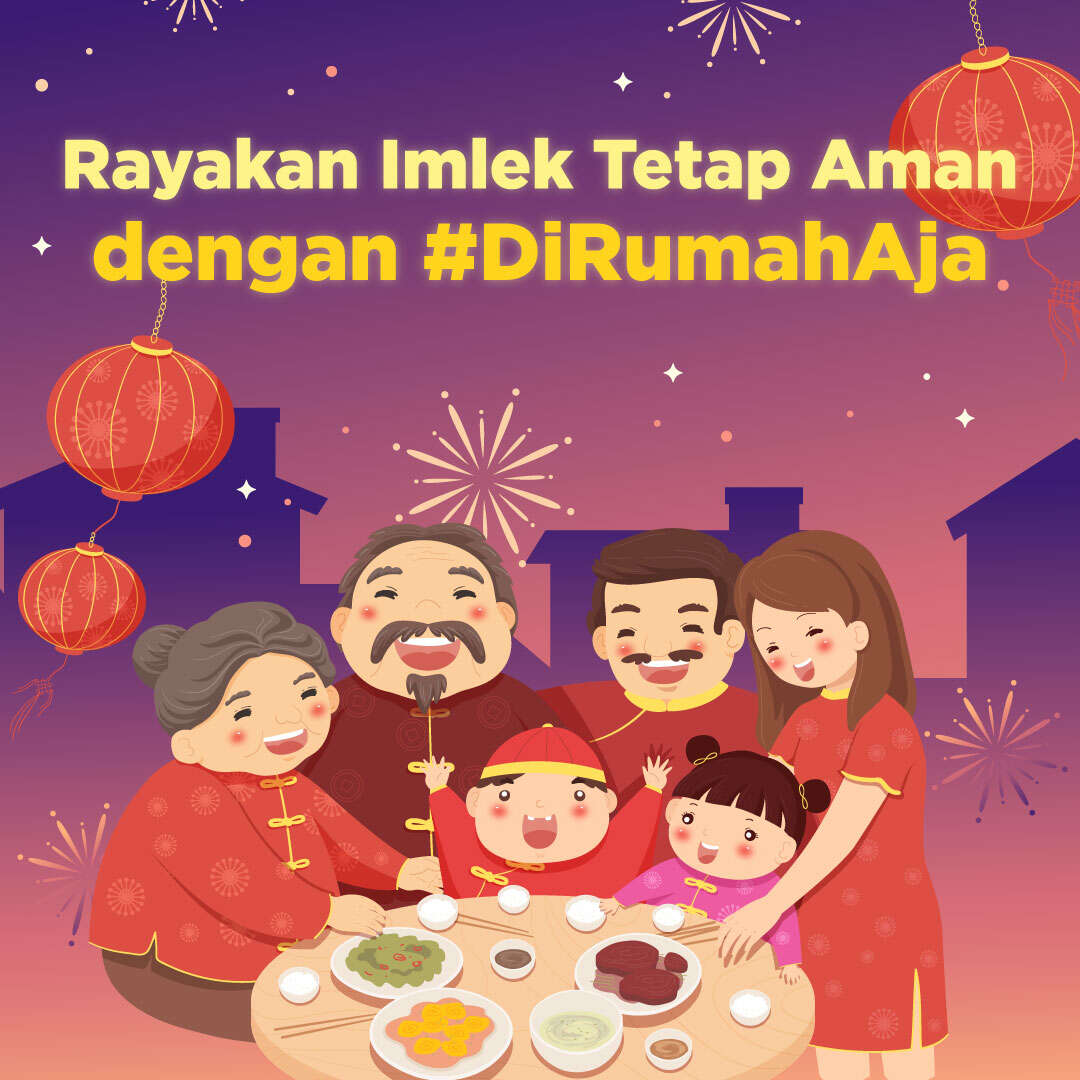 Rayakan Imlek Tetap Aman dengan DiRumahAja