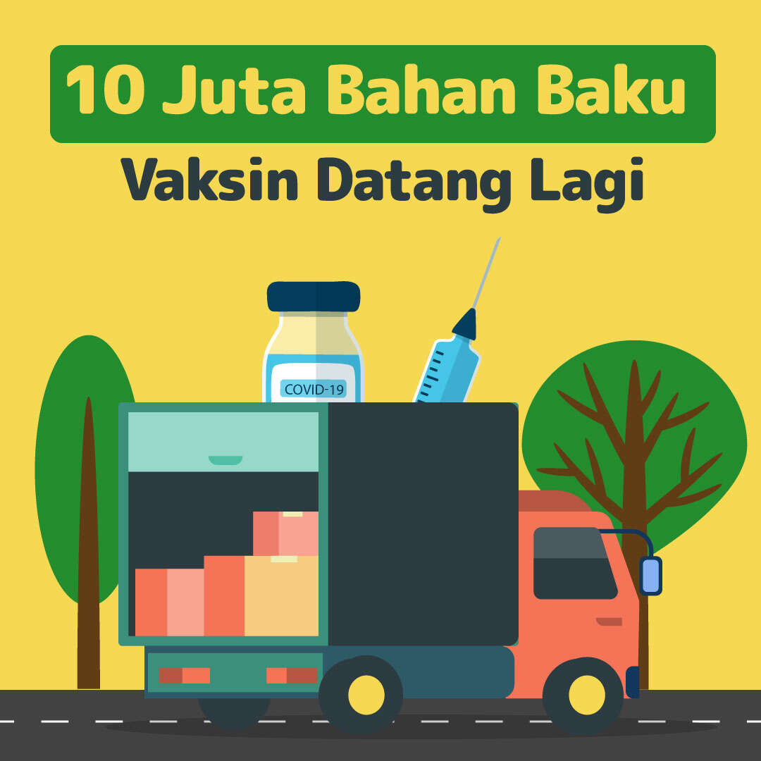 10 Juta Bahan Baku Vaksin Datang Lagi