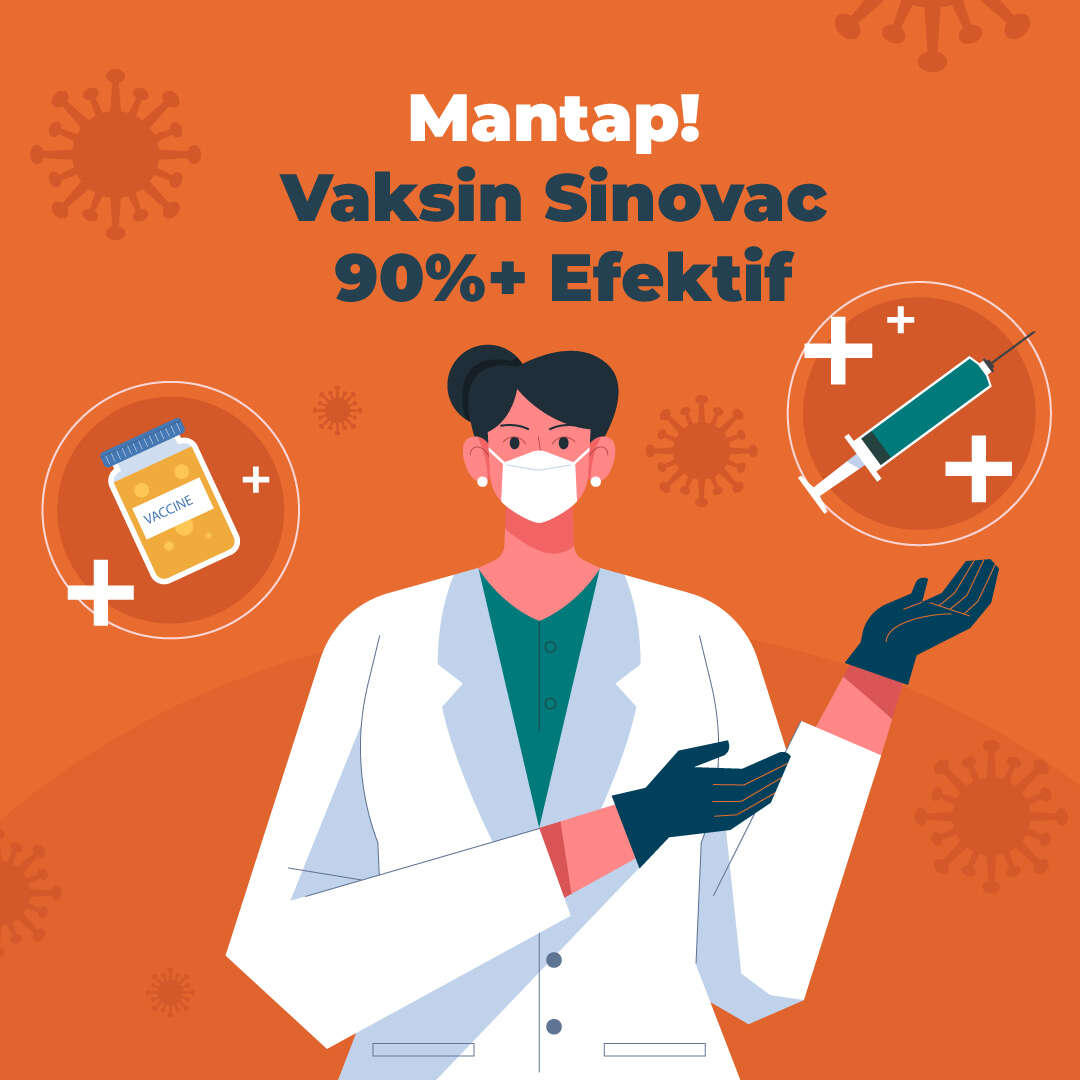 Mantap! Vaksin Sinovac 90%+ Efektif