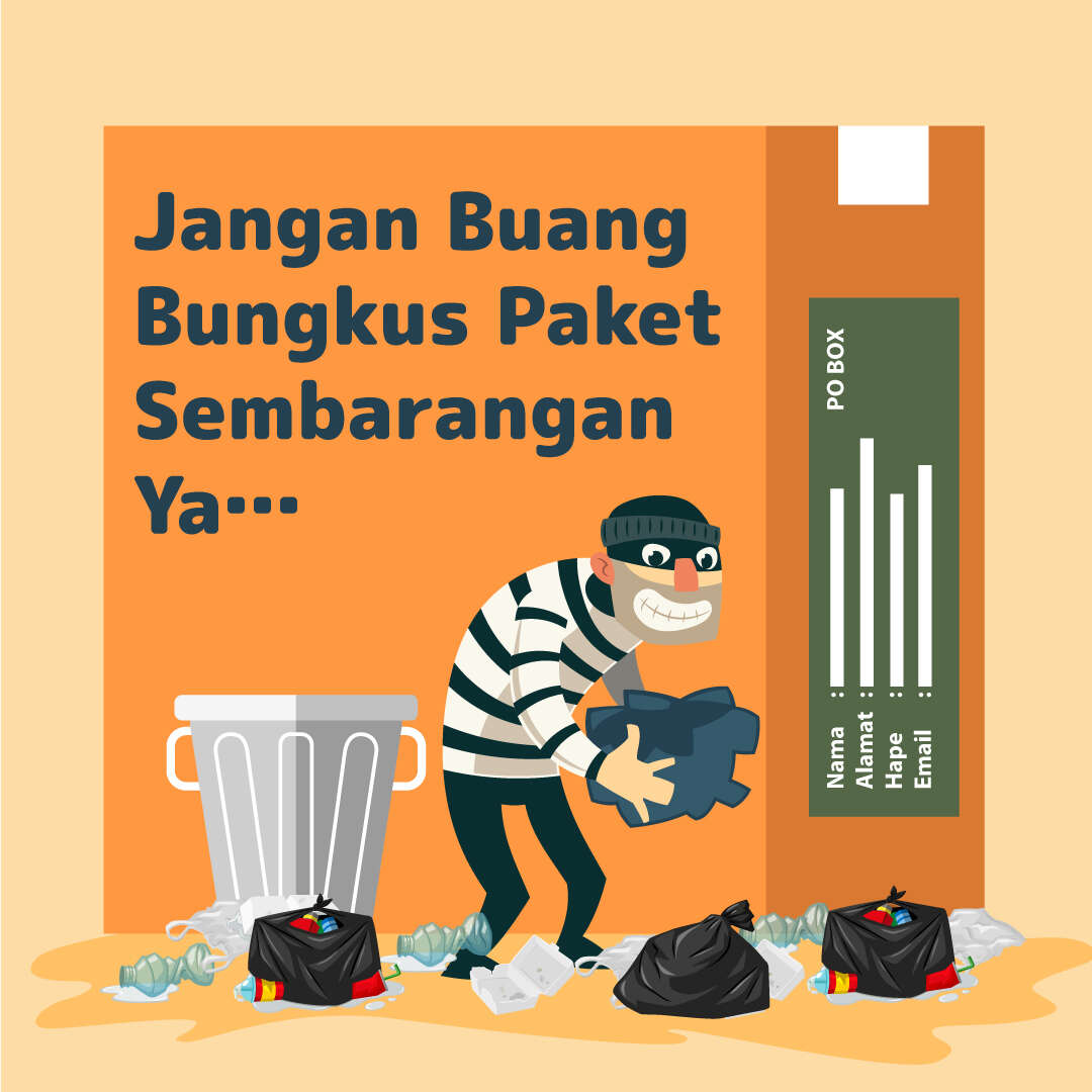 Jangan Buang Bungkus Paket Sembarangan Ya…
