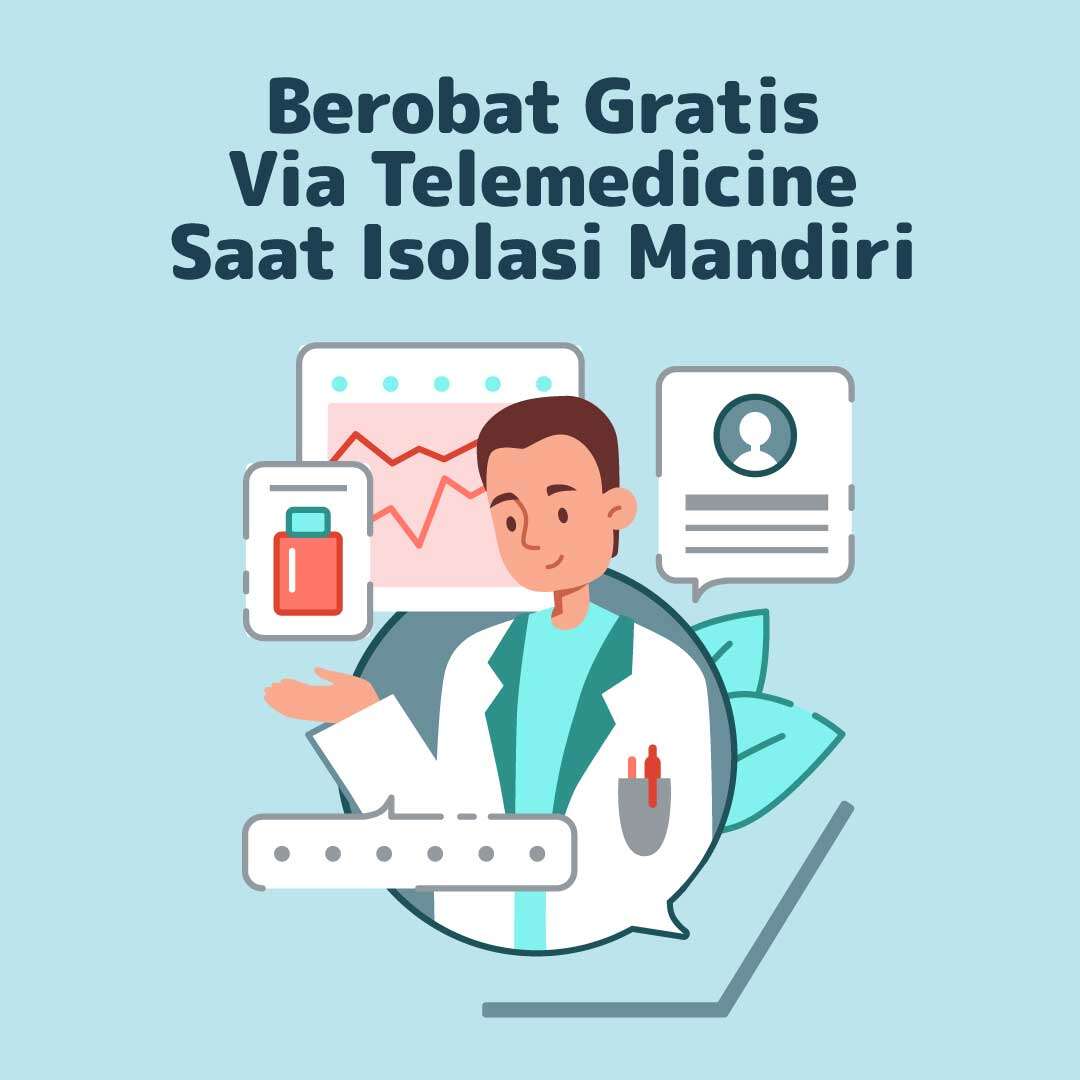 Berobat Gratis Via Telemedicine Saat Isolasi Mandiri