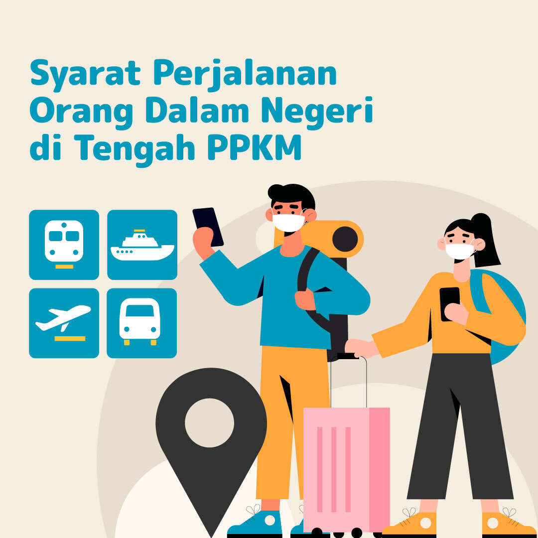 Syarat Perjalanan Orang Dalam Negeri di Tengah PPKM
