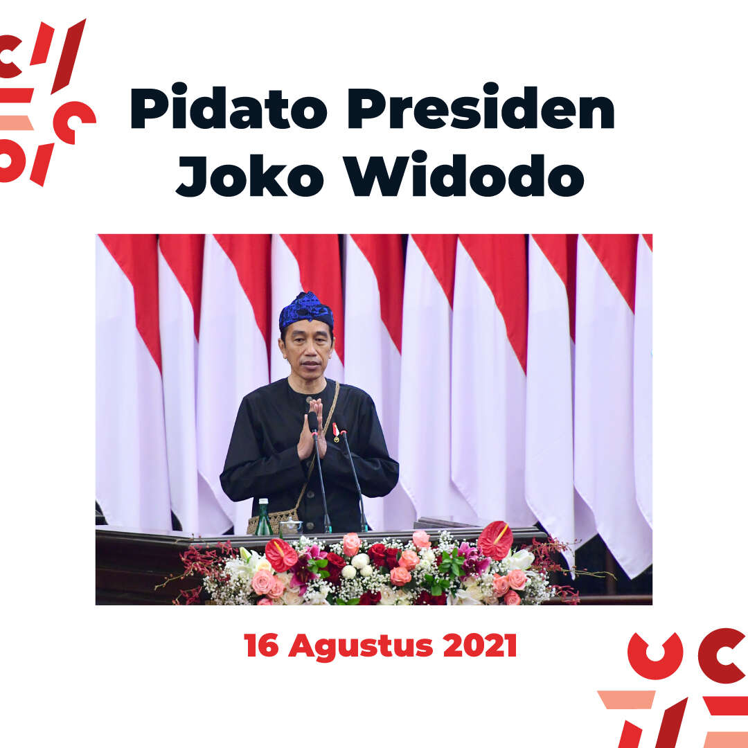 Pidato Presiden RI dalam rangka Sidang Tahunan MPR RI dan Sidang Bersama DPR RI-DPD RI Tahun 2021