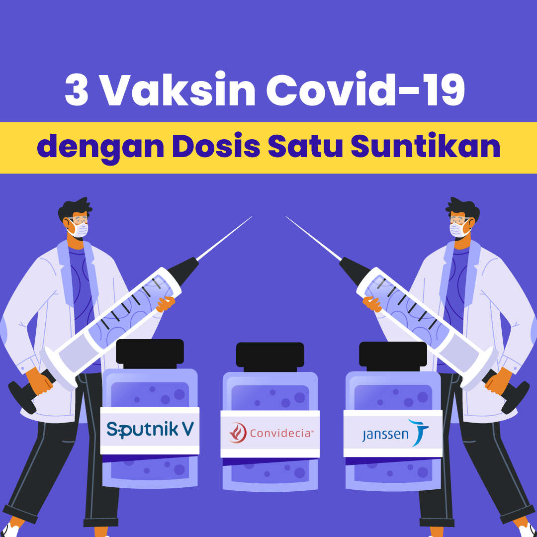 3 Vaksin Covid-19 dengan Dosis Satu Suntikan