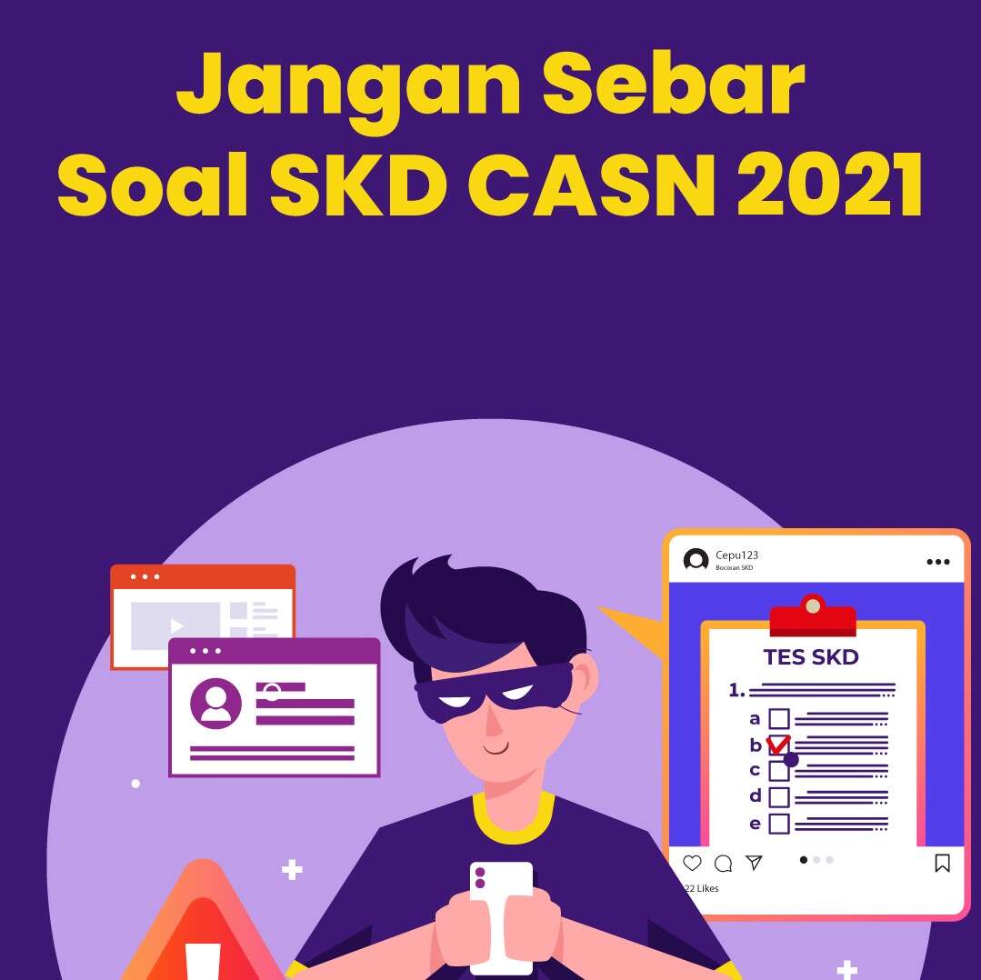 Jangan Sebar Soal SKD CASN 2021 Ya!