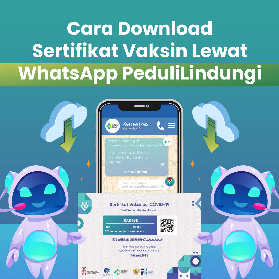 Cara Download Sertifikat Vaksin Lewat WhatsApp PeduliLindungi