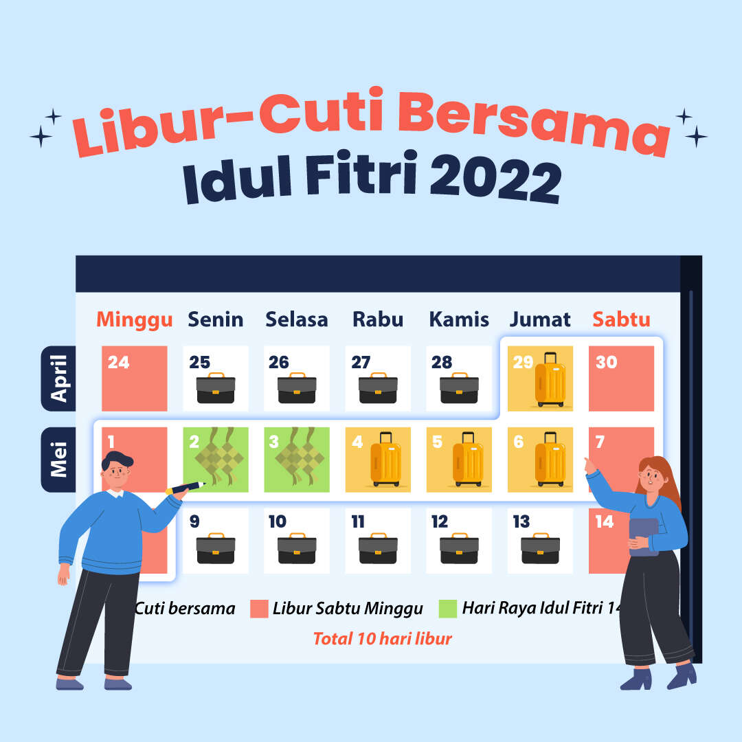 Hari Libur-Cuti Lebaran Idul Fitri 2022
