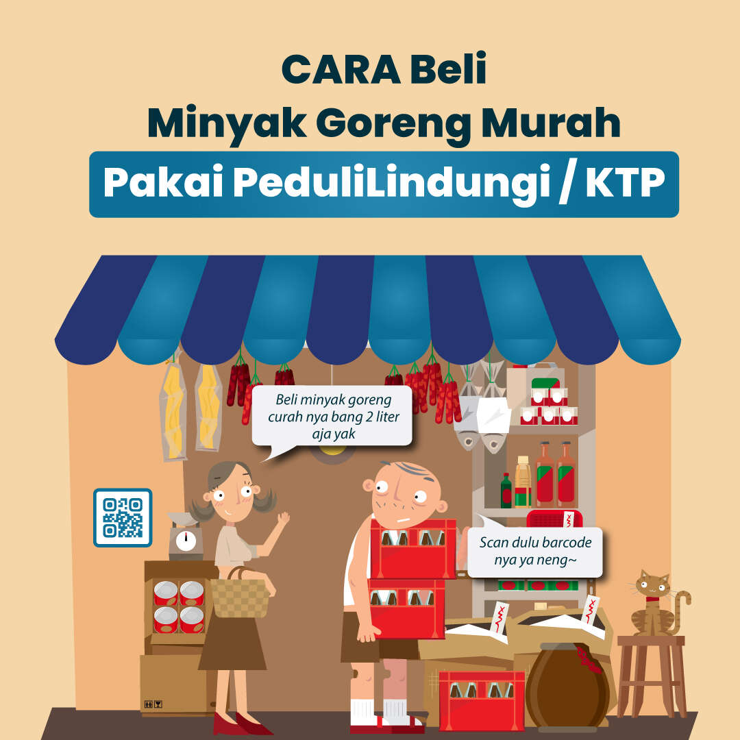 CARA Beli Minyak Goreng Pakai PeduliLindungi/KTP
