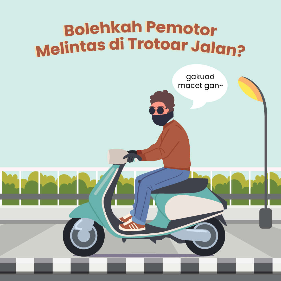 Bolehkah Pemotor Melintas di Trotoar Jalan?