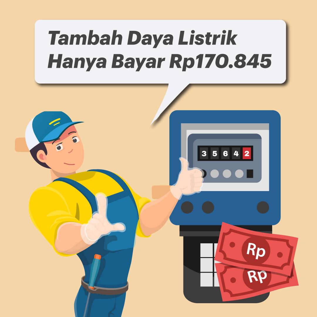 Tambah Daya Listrik Hanya Bayar Rp170.845