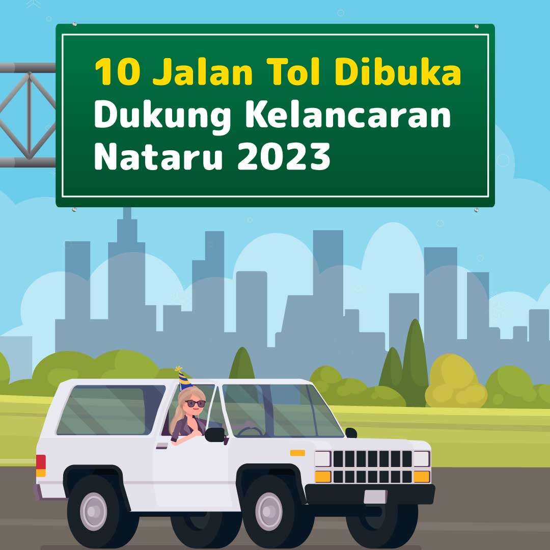 10 Jalan Tol Dibuka Dukung Kelancaran Nataru 2023