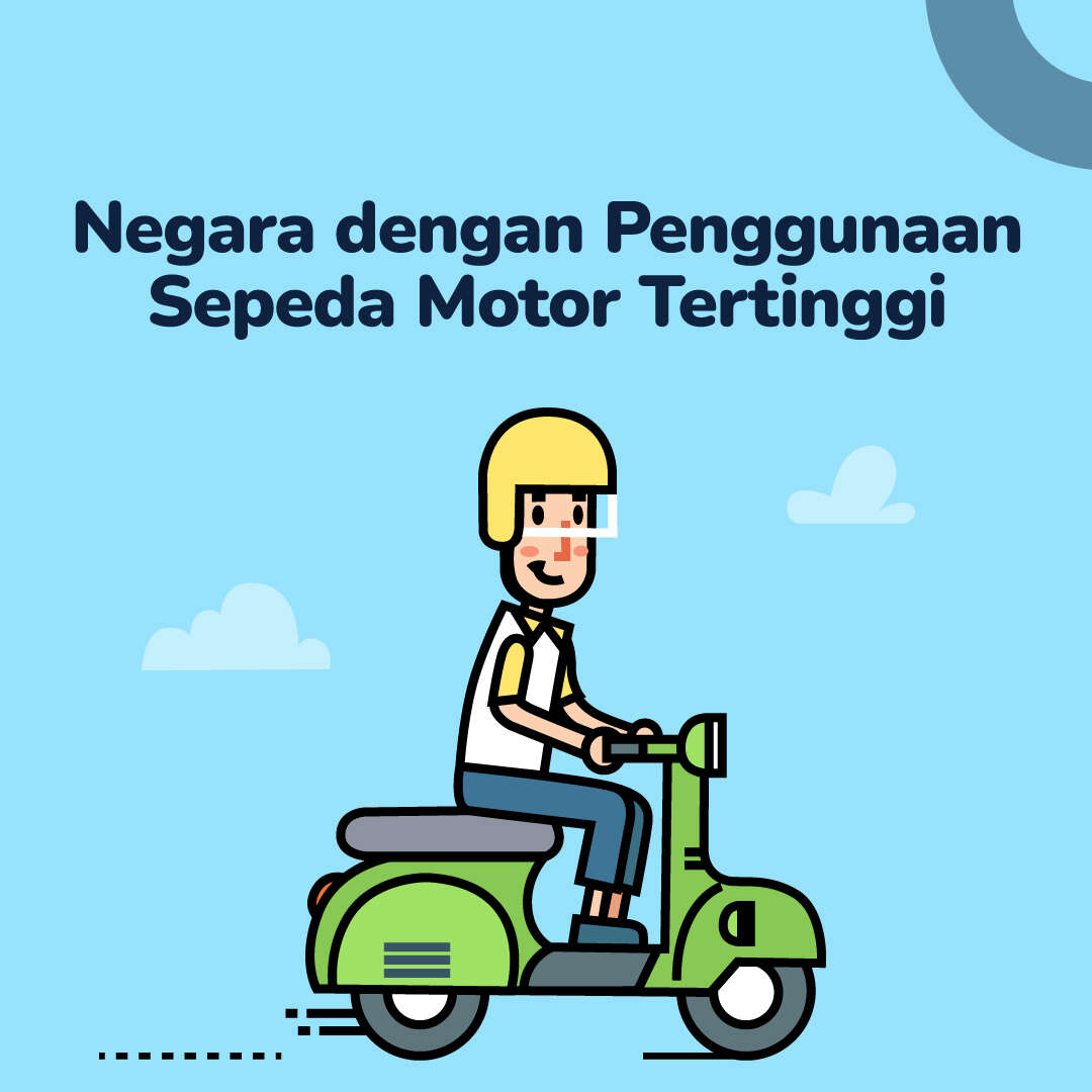 Negara dengan Penggunaan Sepeda Motor Tertinggi