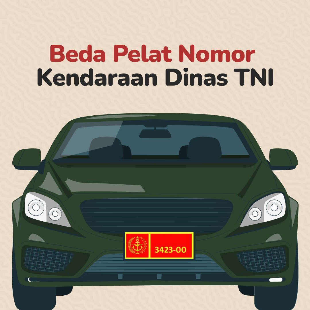 Beda Pelat Nomor Kendaraan Dinas TNI