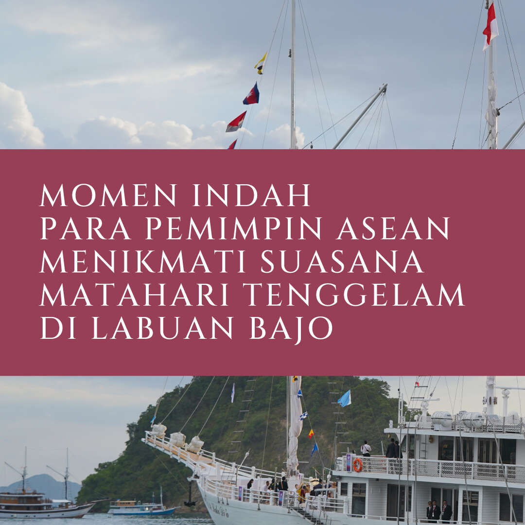 Momen Indah Para Pemimpin ASEAN Menikmati Suasana Matahari Tenggelam  di Labuan Bajo