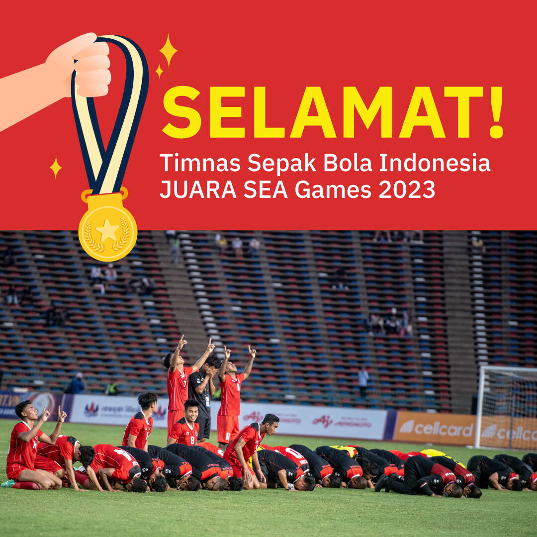 SELAMAT! Timnas Sepak Bola Indonesia JUARA SEA Games 2023
