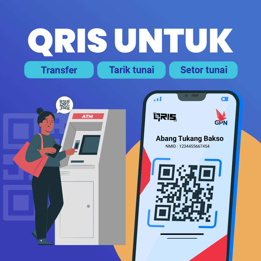 QRIS untuk Transfer, Tarik dan Setor Tunai