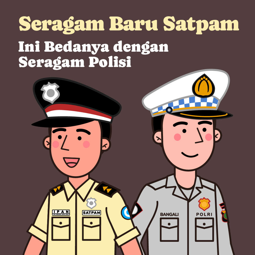 BEDA SERAGAM POLISI dan SATPAM