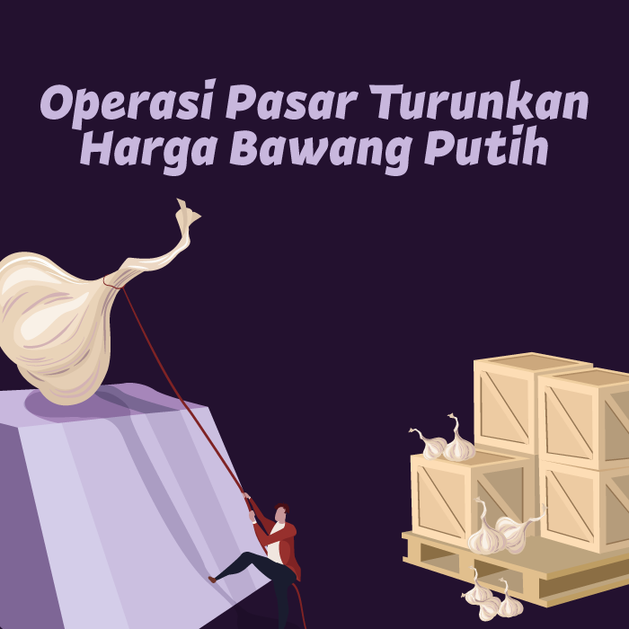 Operasi Pasar Turunkan Harga Bawang Putih