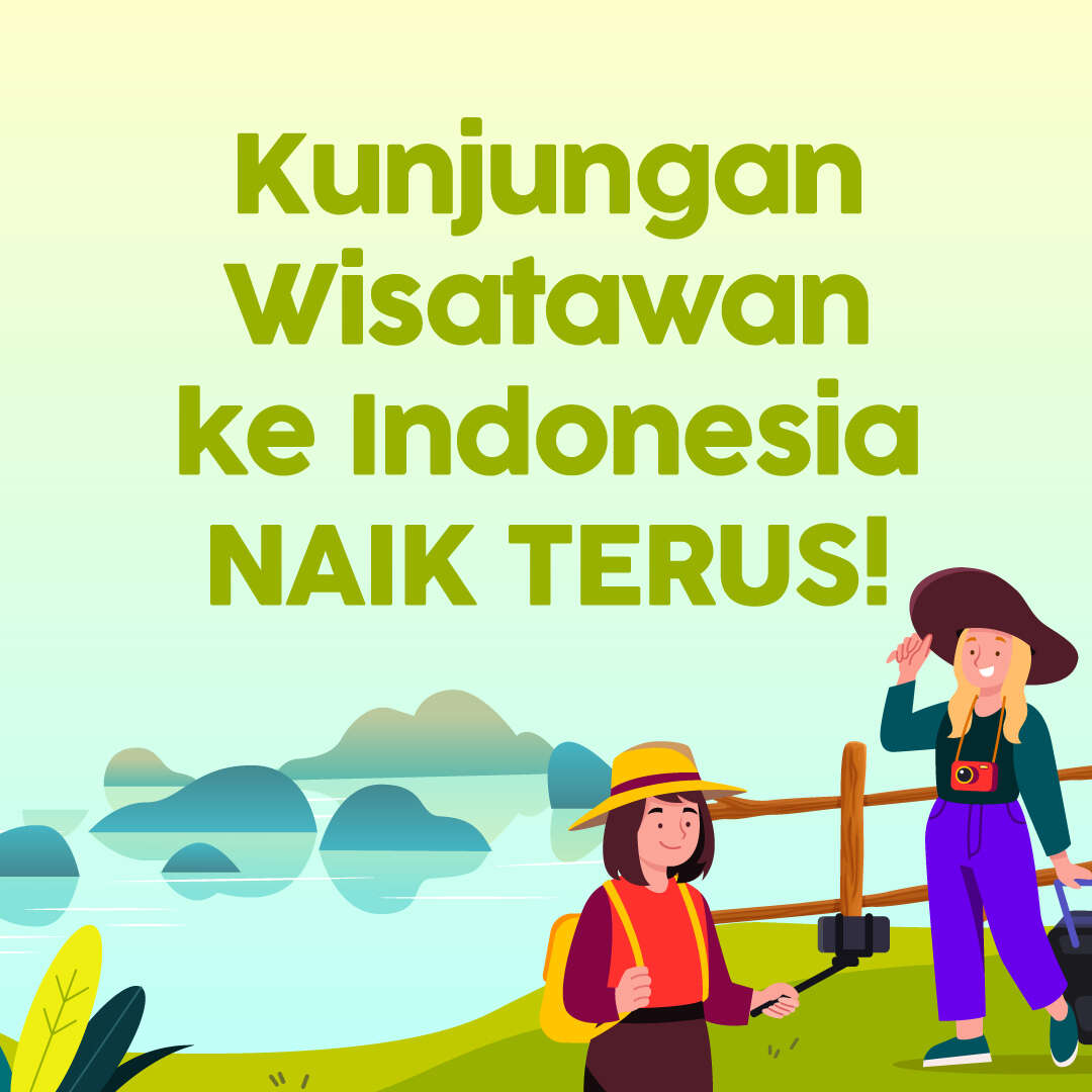 Kunjungan Wisatawan Asing ke Indonesia NAIK LAGI!