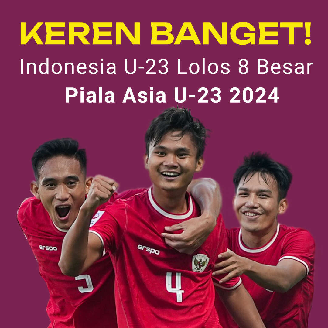 Indonesia U-23 Lolos 8 Besar Piala Asia AFC U-23 Qatar 2024