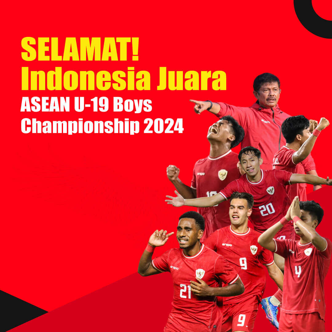 SELAMAT! Indonesia Juara ASEAN U-19 Boys Championship 2024