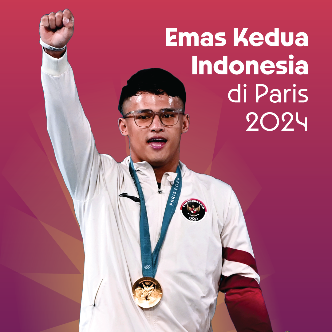 Medali Ketiga untuk Indonesia, Rizki Juniansyah Raih Emas dan Cetak Rekor Olimpiade Paris 2024