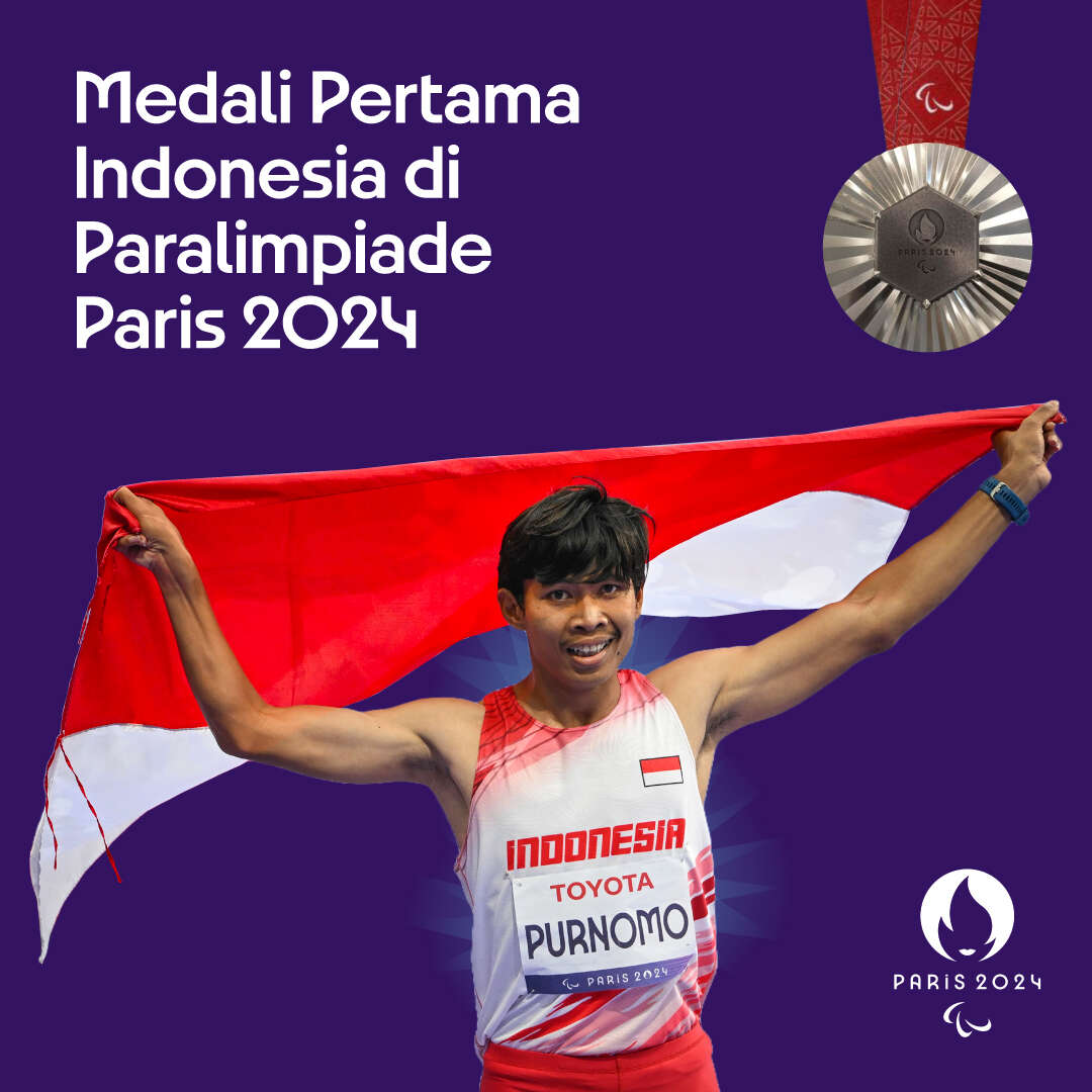 Medali Pertama Indonesia, Saptoyogo Purnomo Raih Medali Perak di Paralimpiade Paris 2024!