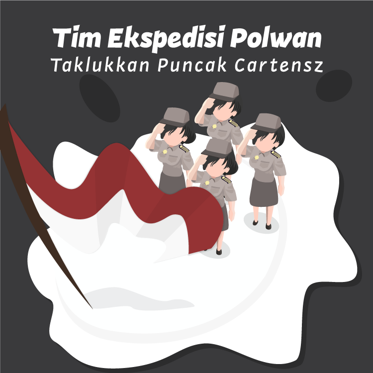 Ekspedisi Polwan, Taklukan Cartenzs