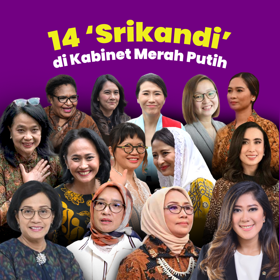 14 ‘Srikandi’ di kabinet Merah Putih