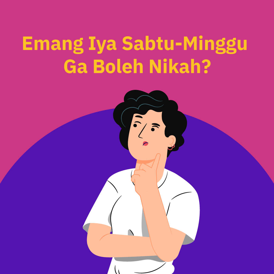Emang Iya Sabtu-Minggu Ga Boleh Nikah?