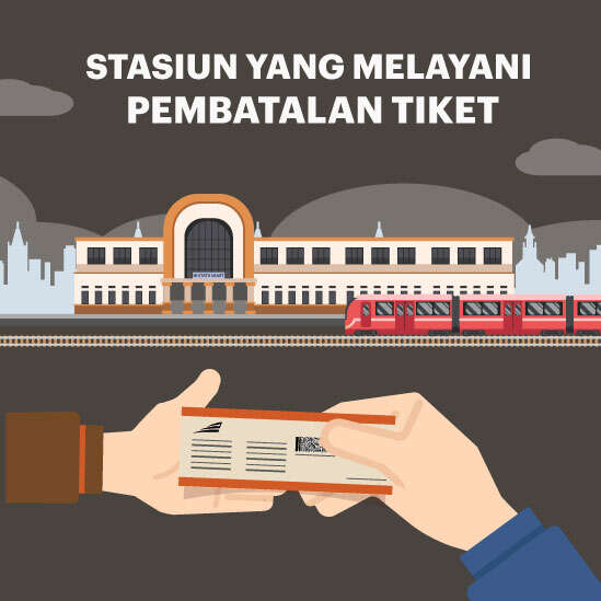 Stasiun yang Melayani Pembatalan Tiket